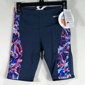 Sporti Sonic Boom Splice Jammer Short, Youth Size 26 - Blue/Multicolor